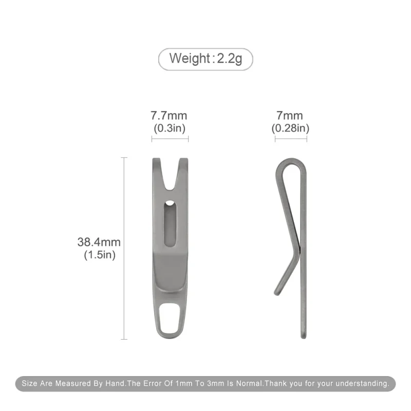5pcs/3pcs Titanium Clasp Key Chain Accessories Outdoor EDC Tool - Image 4