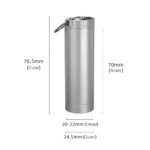 Essential Titanium Multifunctional Toothpick Holder Titanium Alloy Bottle Travelling Storage Box Outdoor Tool EDC - Image 3
