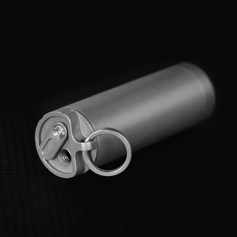 Essential Titanium Multifunctional Toothpick Holder Titanium Alloy Bottle Travelling Storage Box Outdoor Tool EDC - Image 5