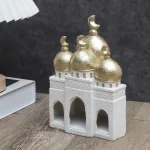 Premium Candlestick Muslim Kaaba Dome Mosque Islamic Desktop Ornament Table Car Decor Crafts Gifts - Image 5