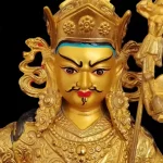 Copper Attract Wealth Tantric Buddha Statue of Guru Rinpoche for Home Decor - Image 2