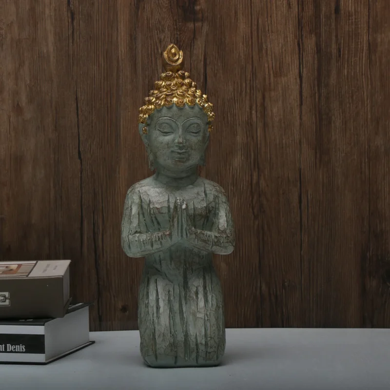 Beautiful Garden Zen Buddha Small Tathāgata display a new Chinese style stone tower - Image 4