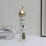 Premium Candlestick Muslim Kaaba Dome Mosque Islamic Desktop Ornament Table Car Decor Crafts Gifts - Image 4