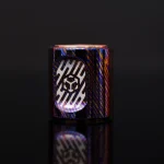 EDC Titanium Damascus Copper Zirconium Mechanical Knife Beads Fidget Ring Push Slider Metal Mini Fun Stress Toys Tools - Image 6
