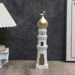 Premium Candlestick Muslim Kaaba Dome Mosque Islamic Desktop Ornament Table Car Decor Crafts Gifts - Image 2