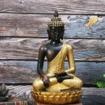 Sacred Golden Southeast Asian Buddha Statue, Plate FromLotus Platform, Buddha Statue Indoor Decoration, HomeDecor Room Decor - Image 3