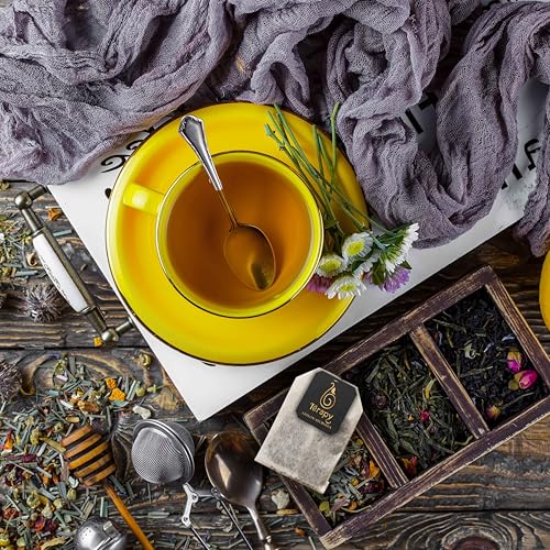 Version 1.0.0 Térapy Ceylon Prana Ease | CAFFEINE FREE Tea Bags | All Natural Herbal Ingredients | Individually Wrapped Eco-friendly & Unbleached Pure Herb Tea Bags - 20 Count : Grocery & Gourmet Food - Image 5